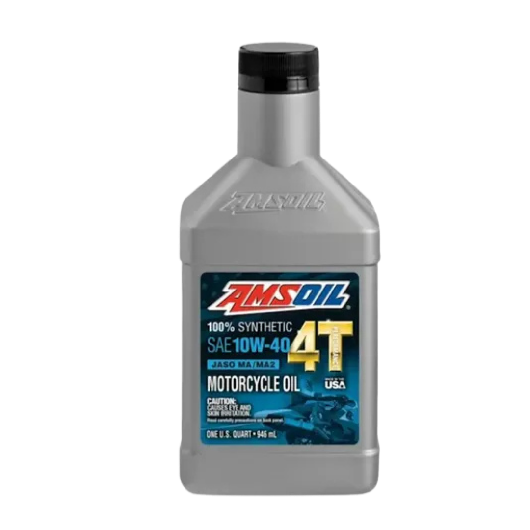 Amsoil Aceite de motocicleta 10W-40 4T 100% SYNTHETIC PERFORMANCE 1 Cuarto - 946 ml.