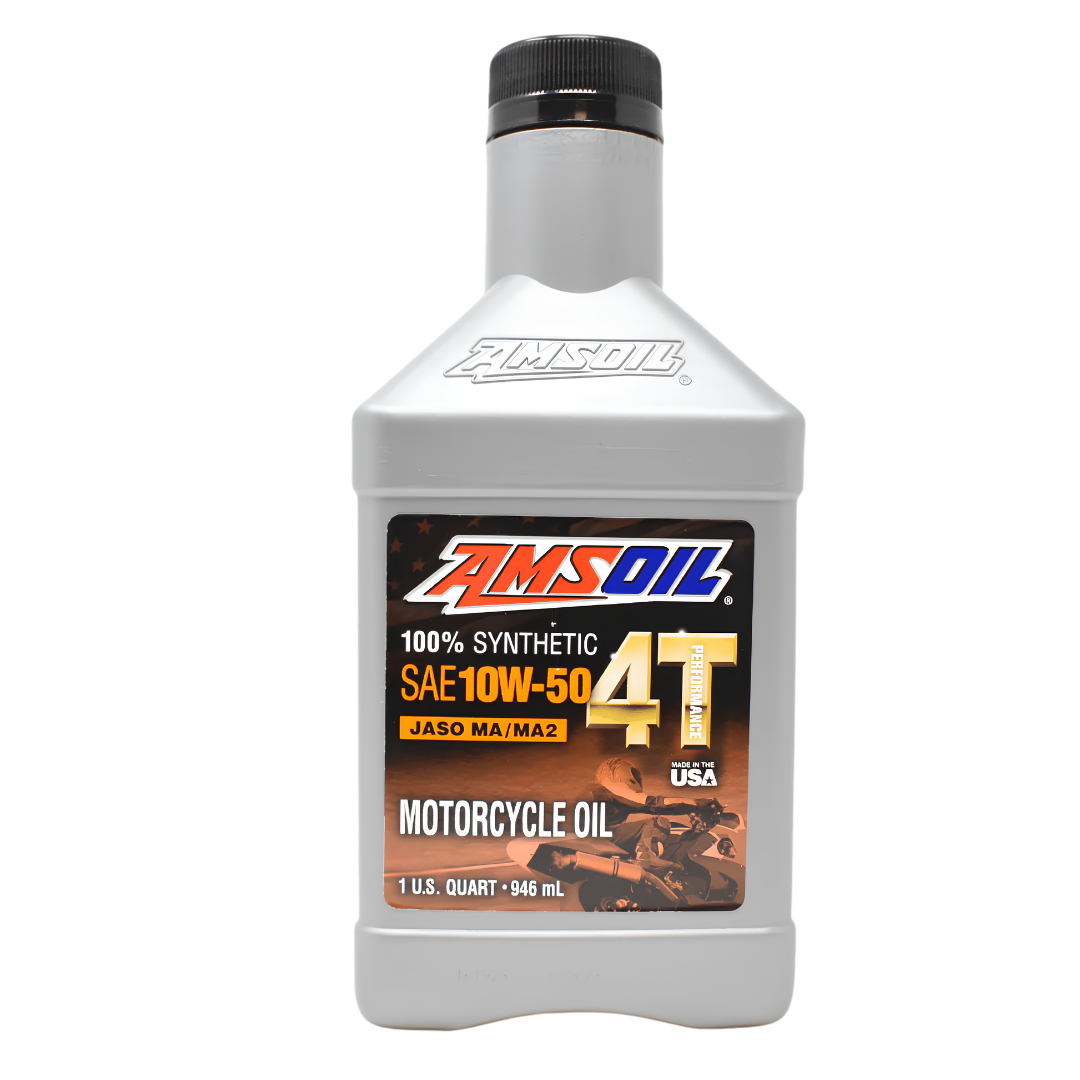 Amsoil Aceite de motocicleta 10W-50 4T 100% SYNTHETIC PERFORMANCE 1 Cuarto - 946 ml.