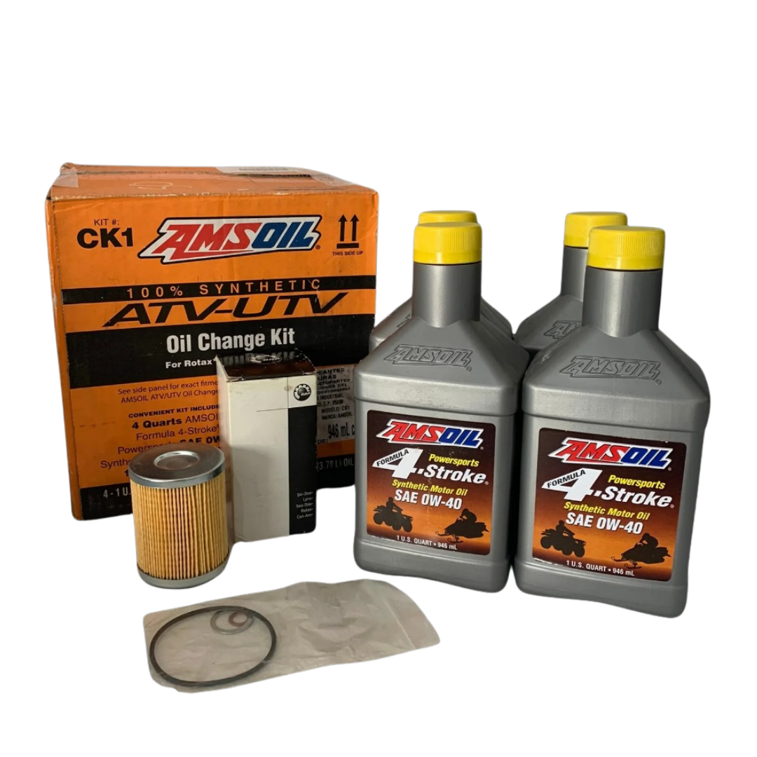Amsoil Kit ATV/UTV AMSOIL para Vehículos Can-Am® CK1 - 4 Cuartos SAE 5W-40 con Filtro, Junta Tórica y Arandelas 1 Paquete