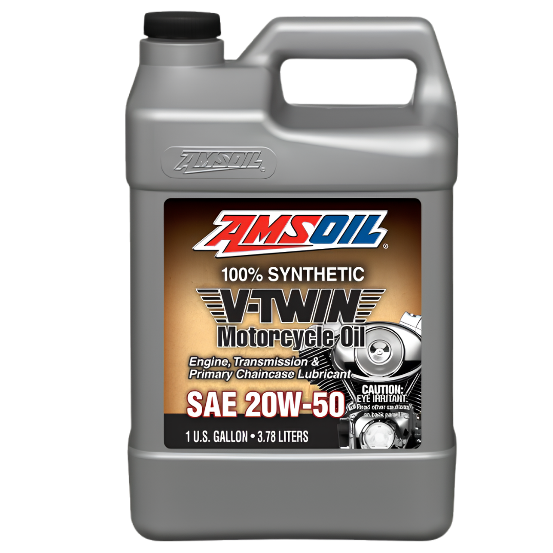 Amsoil Aceite para Motocicleta 20W-50 AMSOIL 100 % Sintético V-Twin Garrafa 1 Galón - 3.785 L.