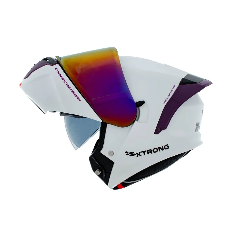 Xtrong CASCO XTRONG XTR-128 PHANTOM SOLID BLANCO MORADO BRILLO S · L